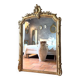 19th-century gilded pediment mirror