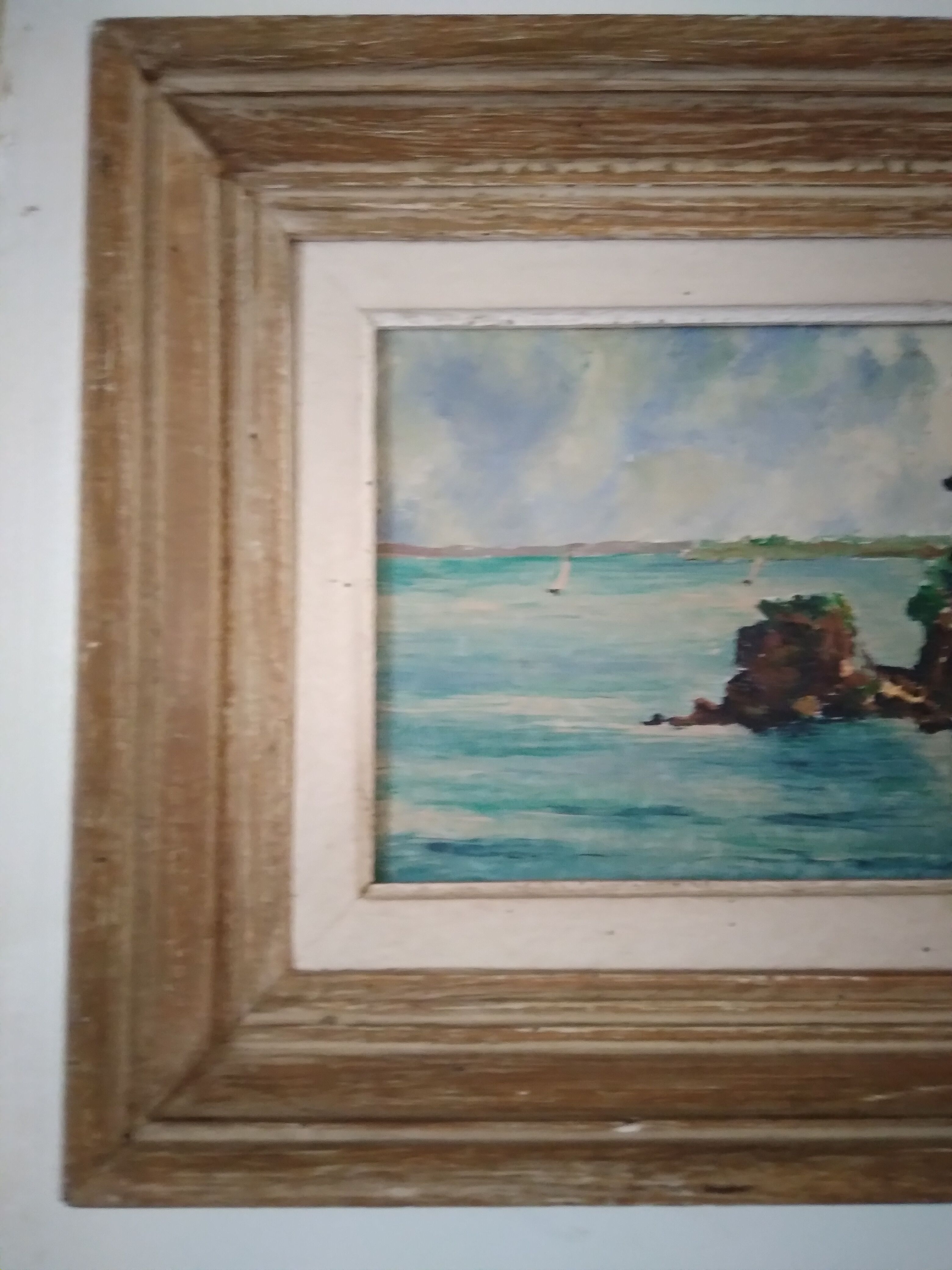 Tableau peinture marine G.Barbey