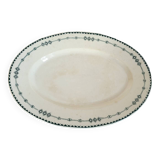 Plat Ovale en Faïence de Gien Terre de Fer Modèle Russia