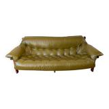 Percival lafer khaki brazilian three-seater sofa mp-41