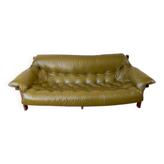 Percival lafer khaki brazilian three-seater sofa mp-41