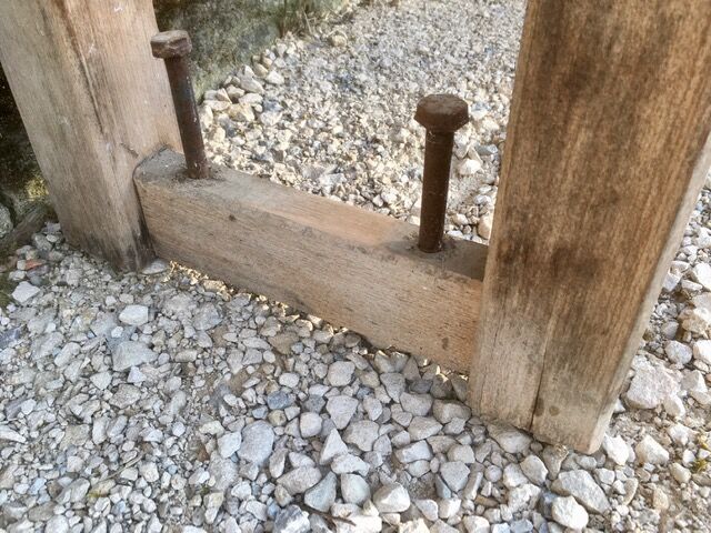 Solid wood carver's workbench