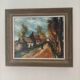 Framed reproduction painting of the painting "The Road" Maurice de Vlaminck