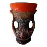 Vallauris vase with double handles