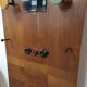 Locker room old hooks wearing coats year 1950