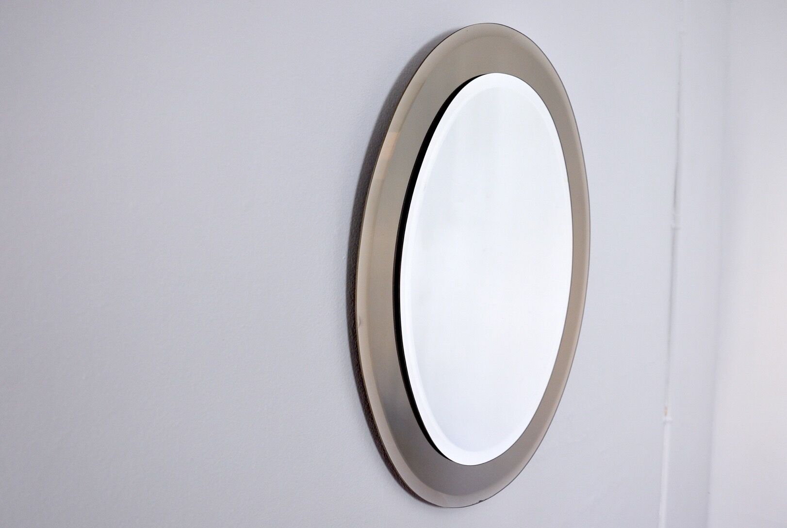 Beveled mirror by Rimadesio, Italy, 1970