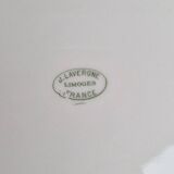 Composition de 6 assiettes plates en porcelaine