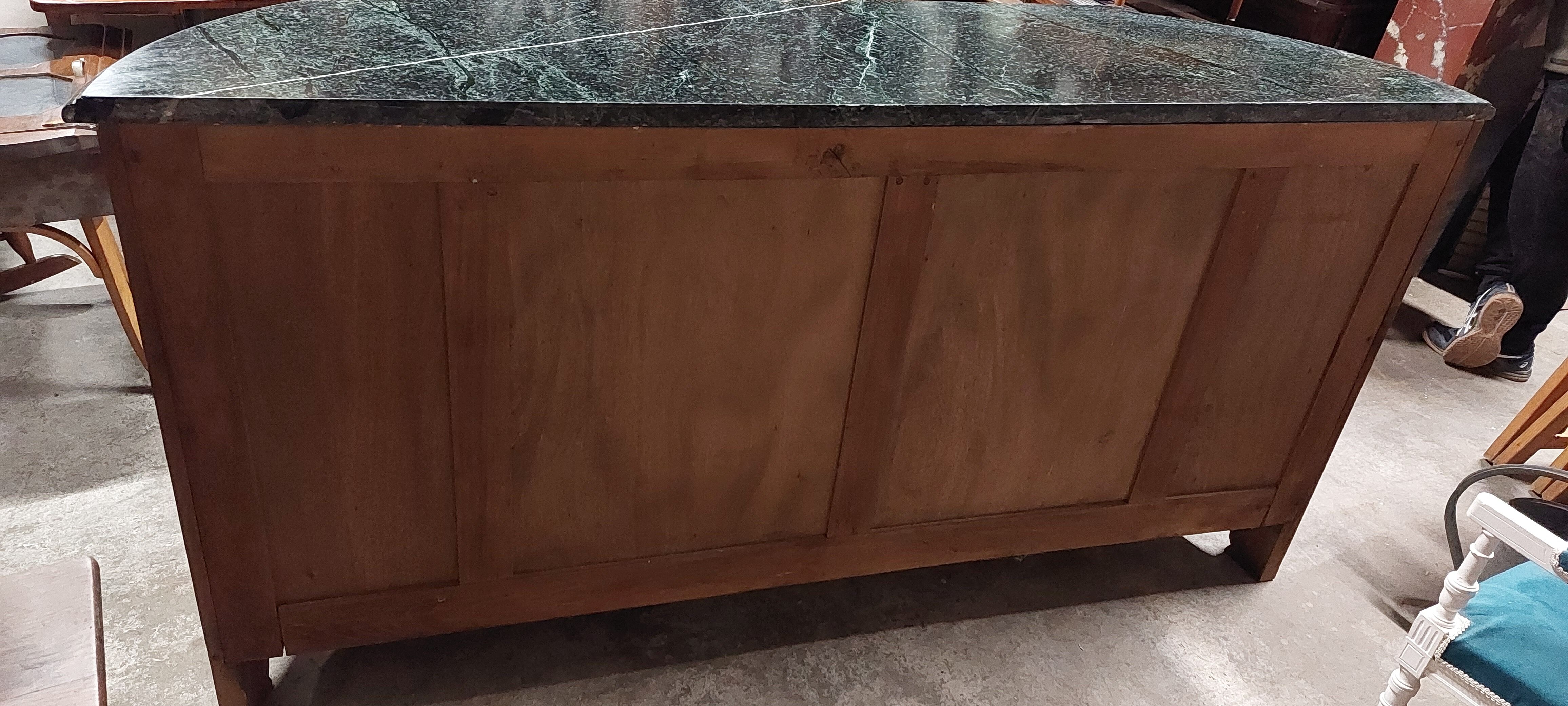 Louis XV style sideboard in cherry wood 4 doors