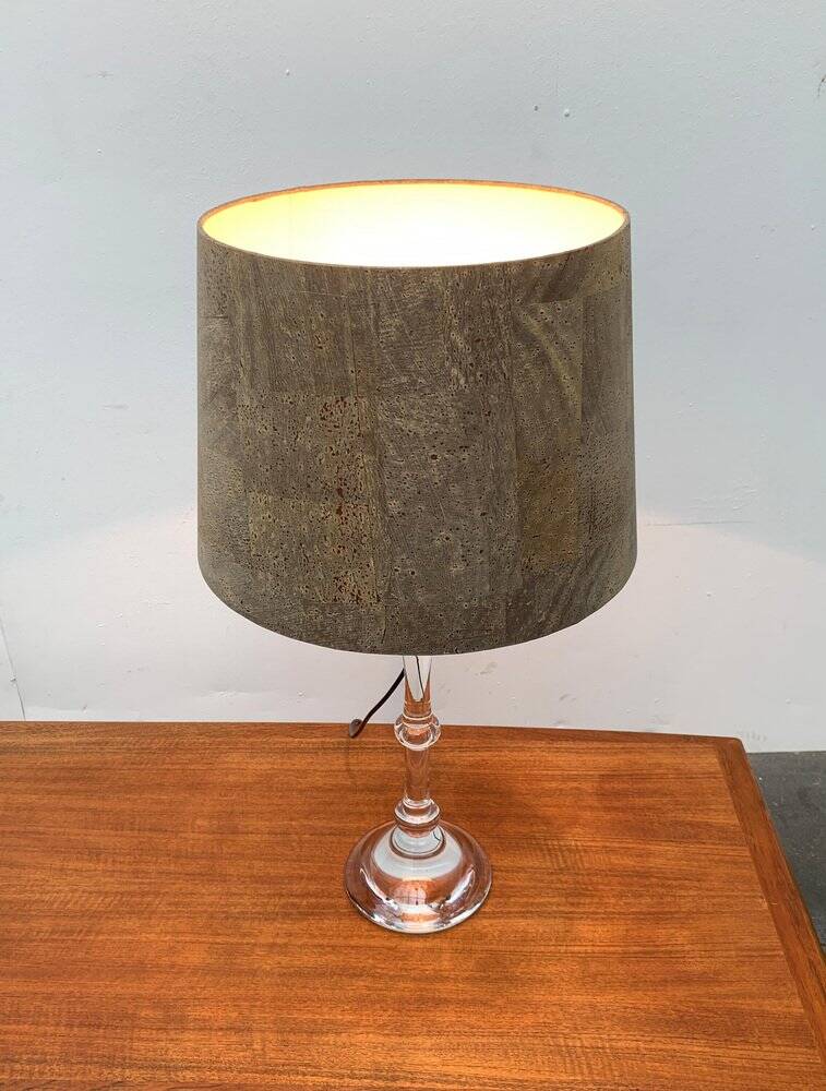 Mid-century German Tiffany glass table lamp by Ingo Maurer, 1960s.