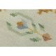 1970s Vintage Turkish Oushak Handmade Wool Cotton Cream Area Rug 171x222