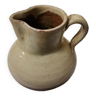Glazed earthenware jug