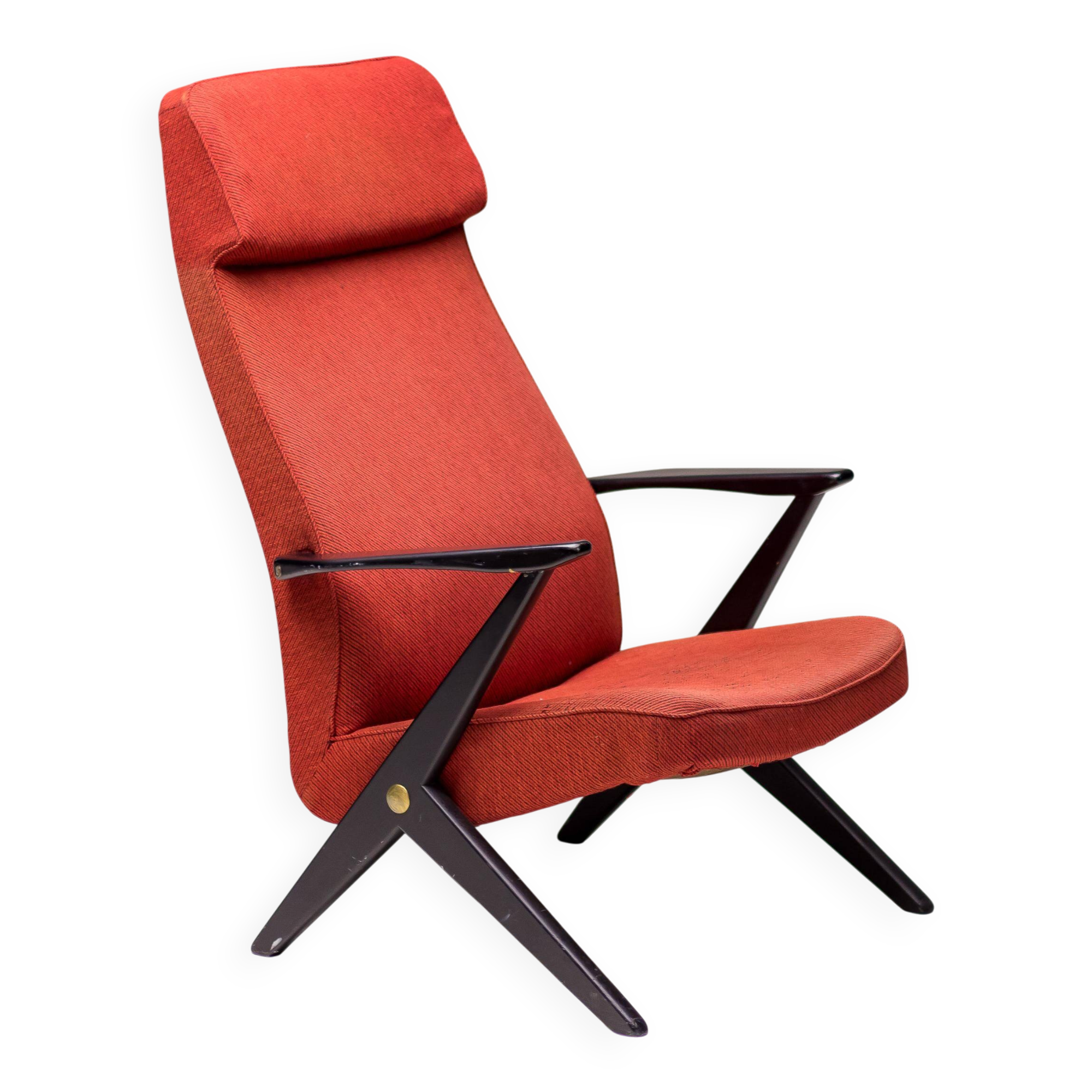 Fauteuil Bengt Ruda, Triva, hêtre laqué noir, 1950