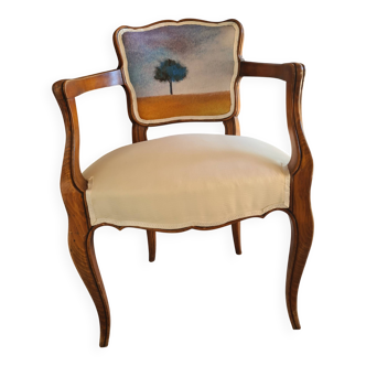 Louis XV style armchair with armrests