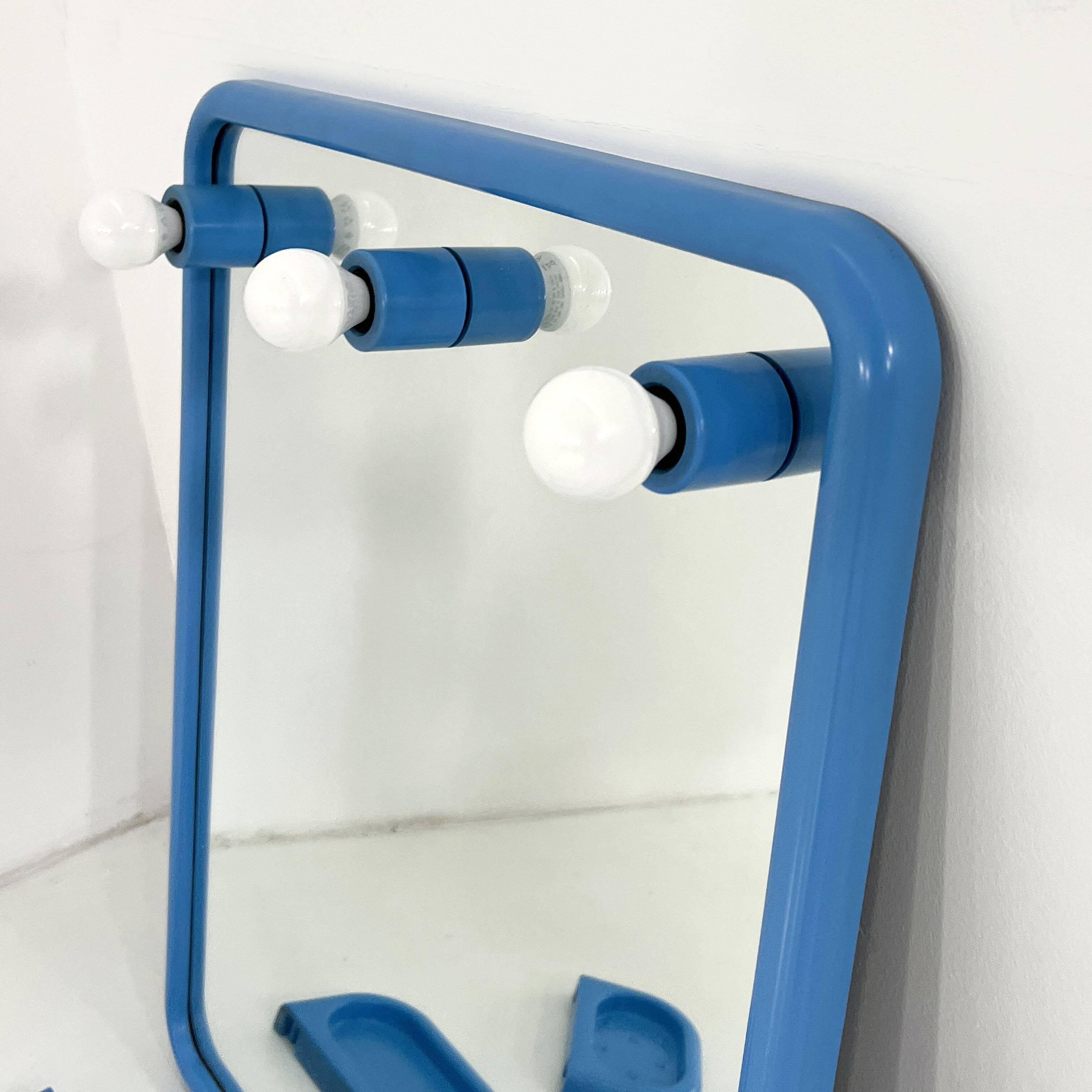 Blue Bathroom Set by Gedy, 1970