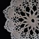 Napperon au crochet vintage coton rond
