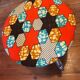 Vintage stool, new wax fabric