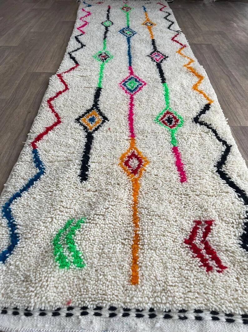 Handmade runner rug 300cm x 100cm