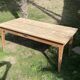 Farmhouse table with spindle legs