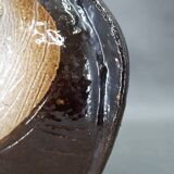 Brutalist ceramic art vase, Czechoslovakia, 1970s