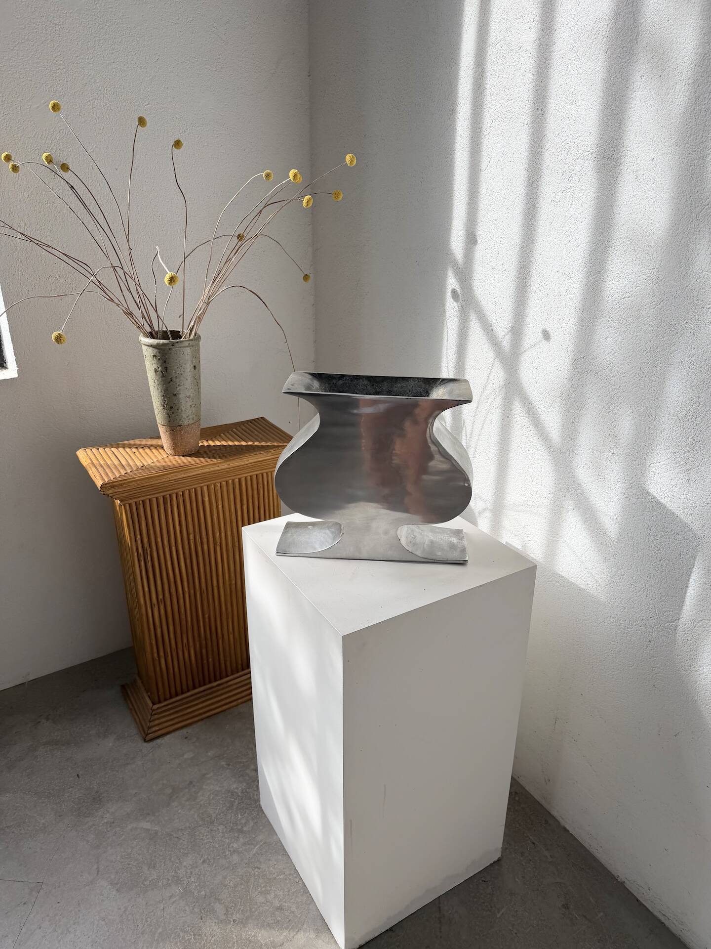 Vase fonte d’aluminium