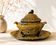 Soup tureen Émaux des Dunes and its tray