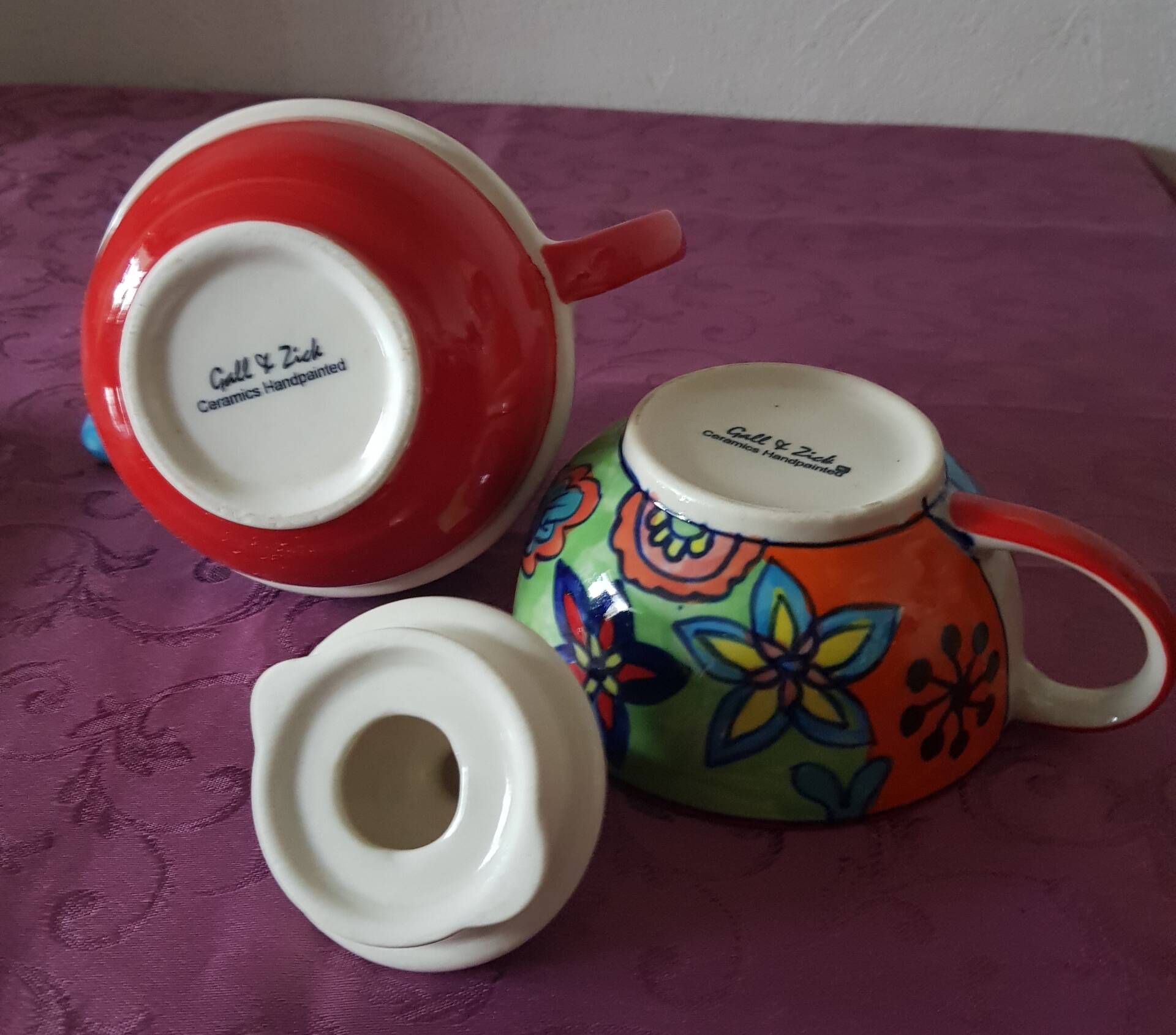 Teapot and cup set, brand Gall&Zick.