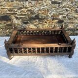 Antique Indian hanging cradle in carved wood, 19th / early 20th century.