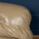 Italian 20thc beige "soriana" leather sofa by tobia scarpa for cassina