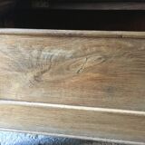 Oak and cherry chest bench