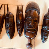 Set of 10 African masks