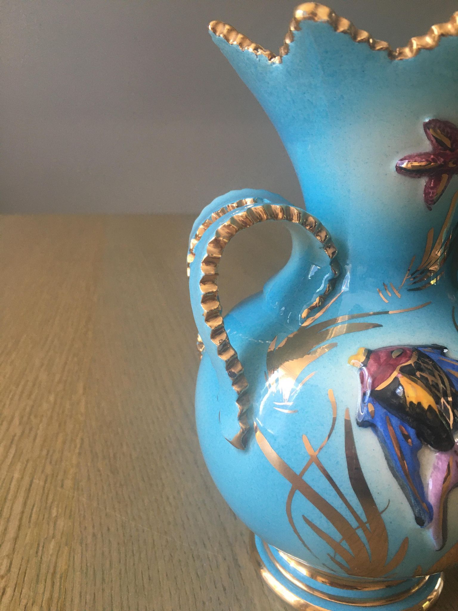 Vintage ceramic vase stamped Céroc Monaco
