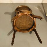 Set of 4 caned medallion chairs in Louis XVI style - Excellent condition - Oak