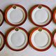 Art Deco dessert plates Henri Delcourt / Boulogne sur Mer / parakeet