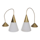 Vintage Pendant Lamp, 1970s, Set of 2