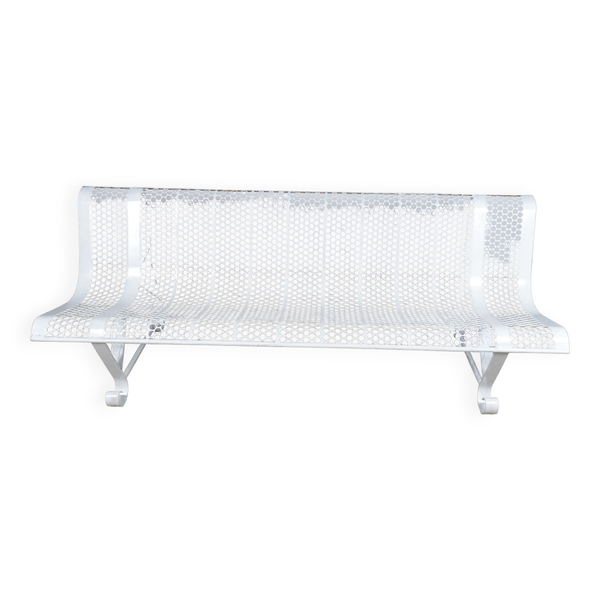 Metal garden bench René Malaval