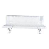 Metal garden bench René Malaval