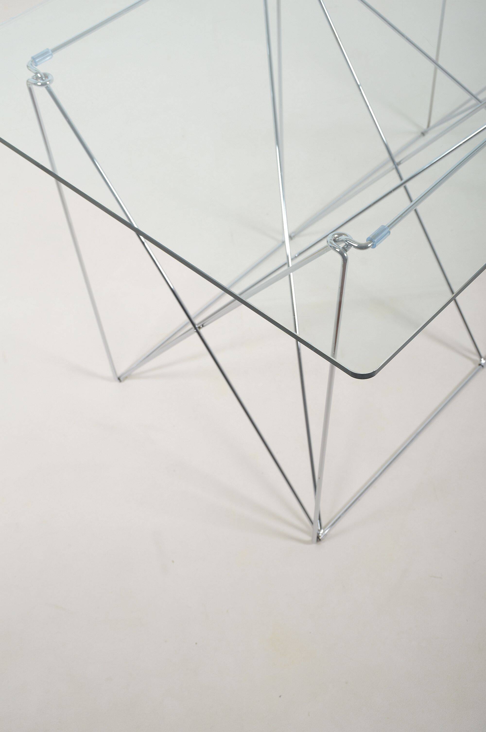 Table à manger minimaliste conçue par Max Sauze, années 1970