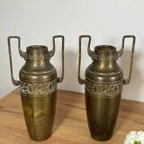 Brass amphora vases