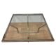 Mid century design XXL Jean Charles Maison Coffee Table Chrome - 1970s