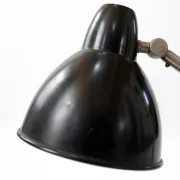 Vintage black desk lamp in Bauhaus style