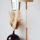 Vintage floor lamp from the 1960s in solid beech.