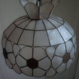 Mother-of-pearl and brass lampshade