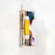 Space age wall lamp two lights yellow steel and lacquered metal ITalia 60s
