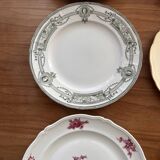 Mismatched antique plates