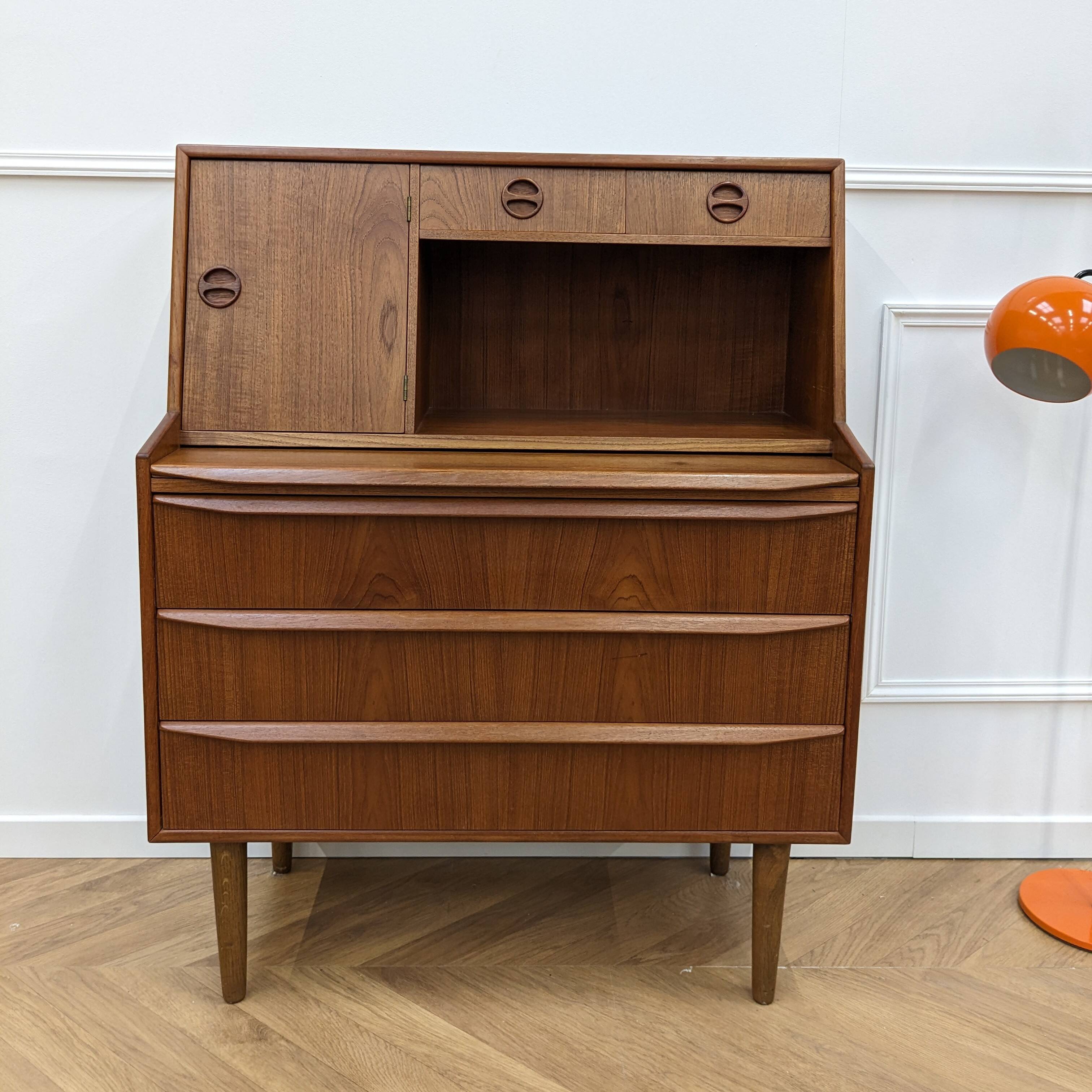 Vintage teak secretary