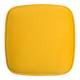 Mustard velvet stool, Mid-Century, Poland, 1960s