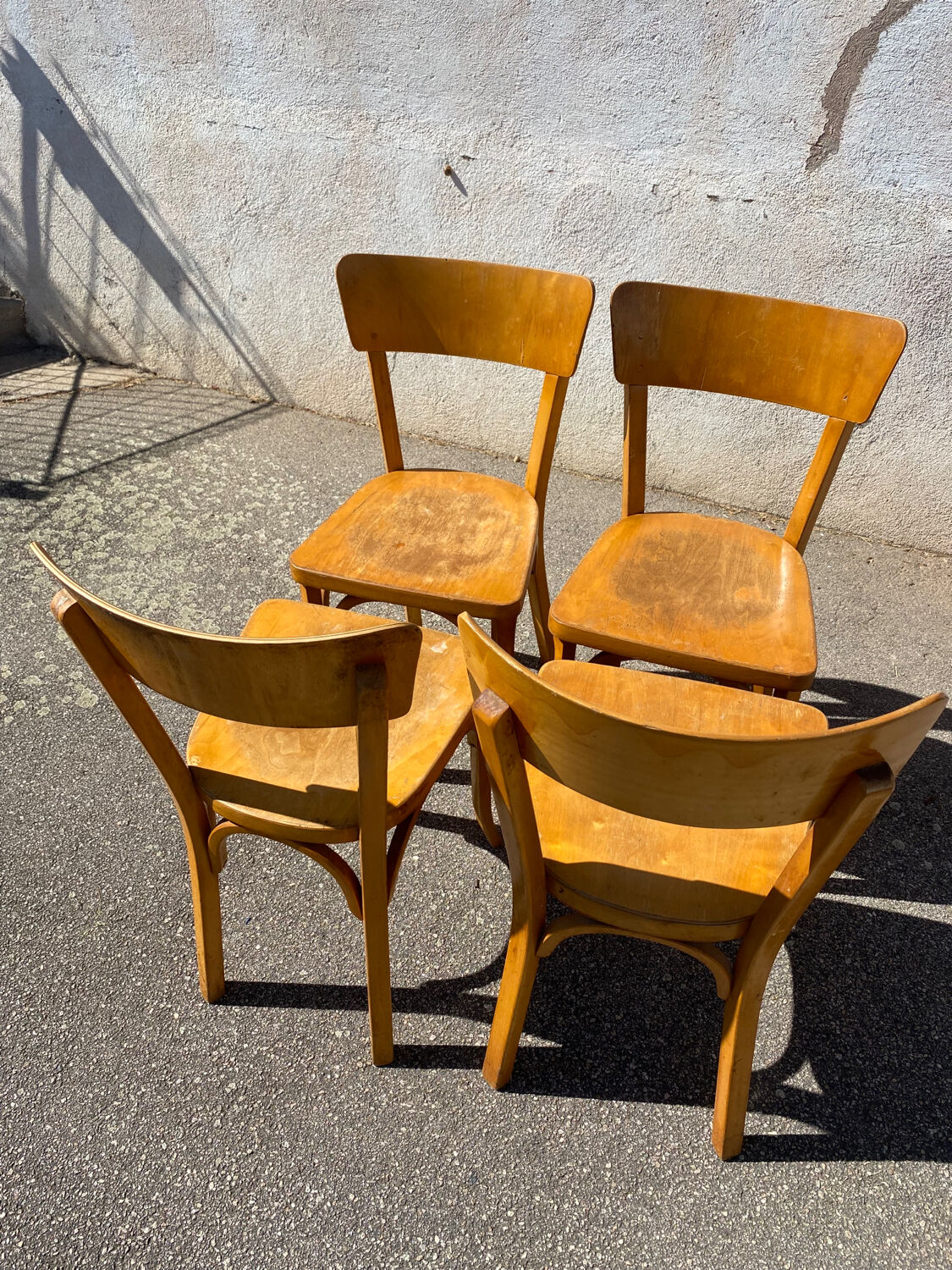 Set of 4 chairs bistrot Baumann