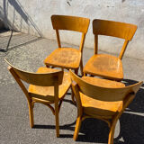 Set of 4 chairs bistrot Baumann