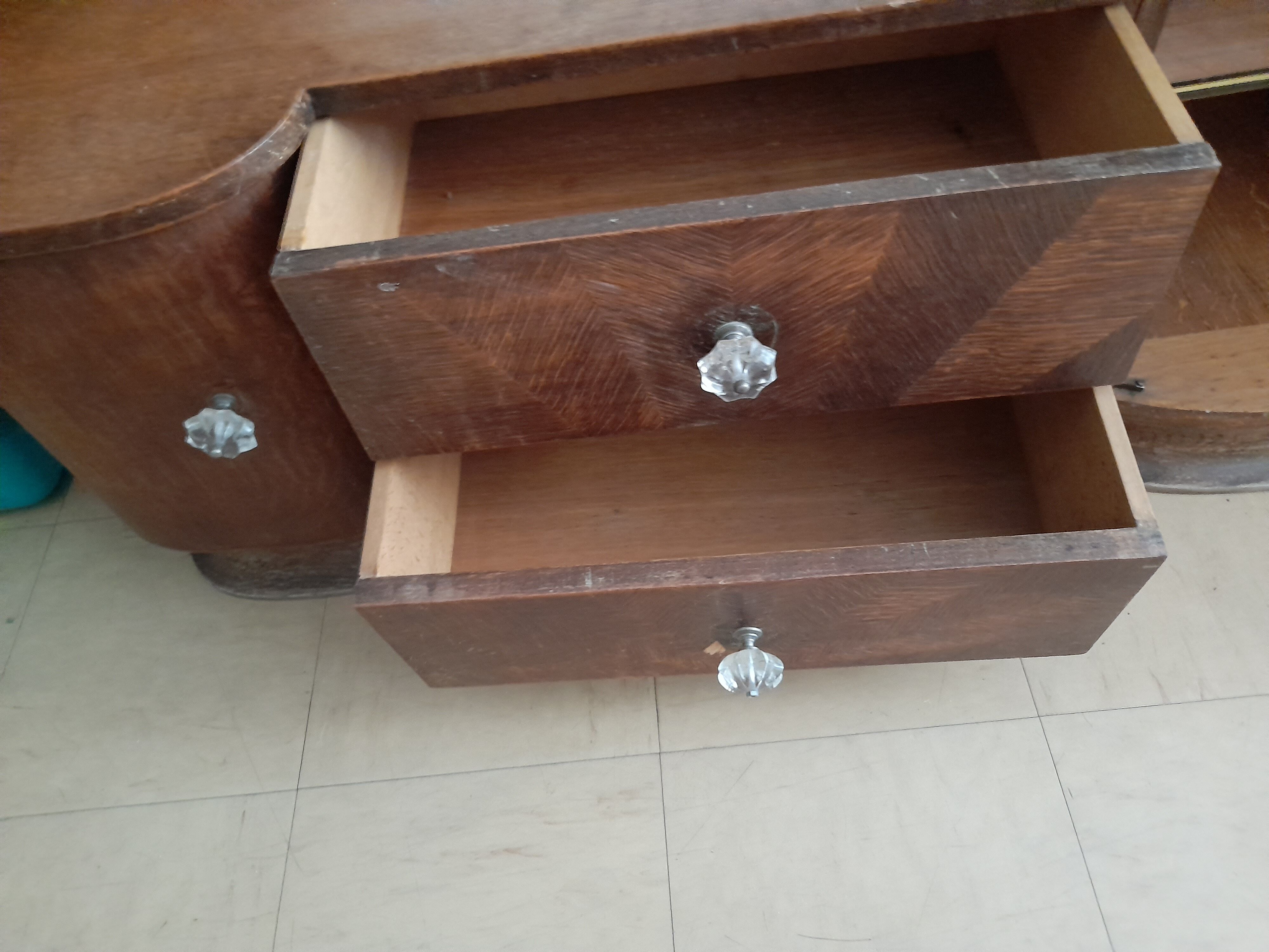 Vintage shoe cabinet