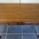 Antique cherry wood desk with marquetry, 2 drawers and 2 shelves, 112x60 h76cm.